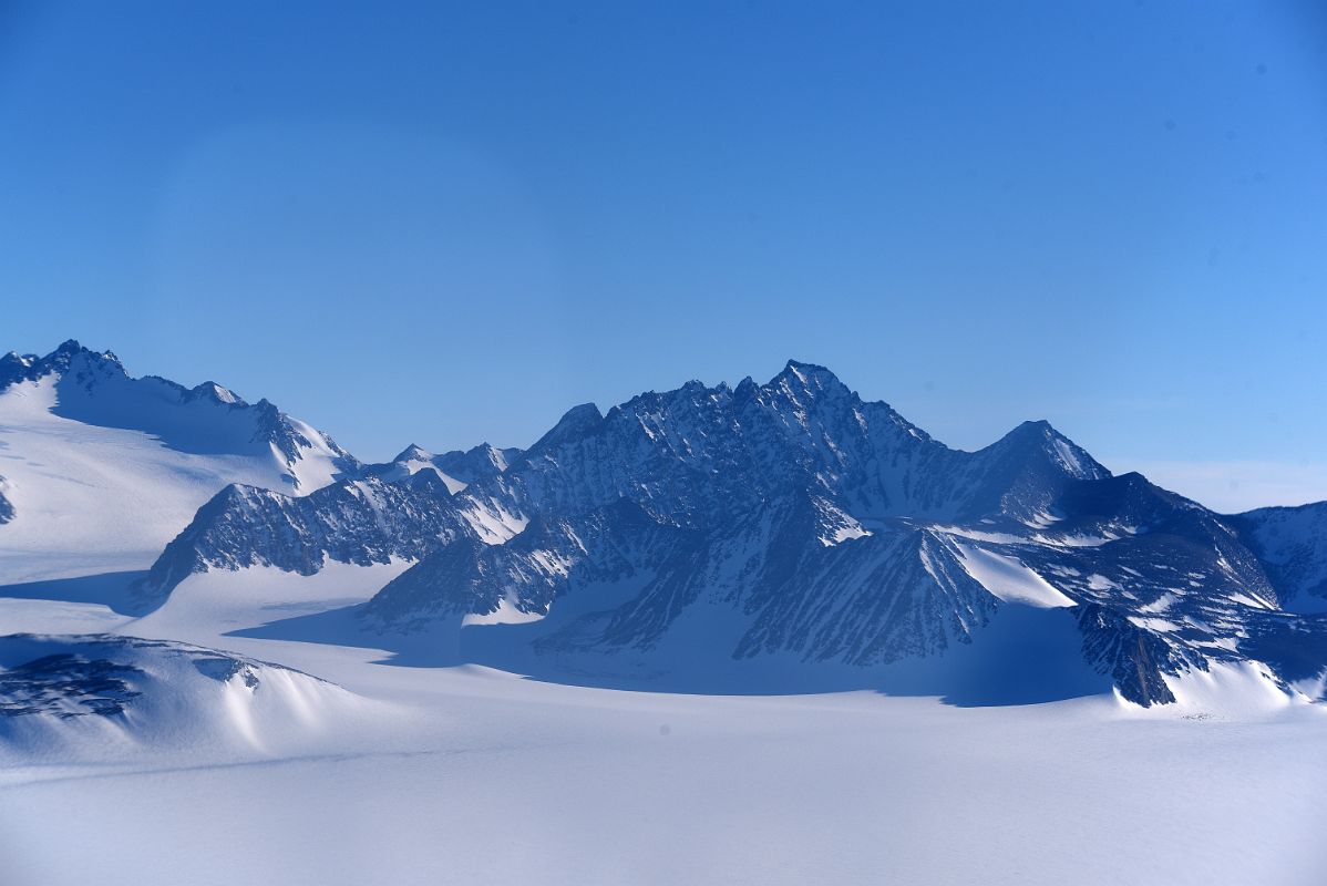 03C Guarcello Peak And Mount Dolence From Airplane After Taking Off From Union Glacier Camp Flying To Mount Vinson Base Camp